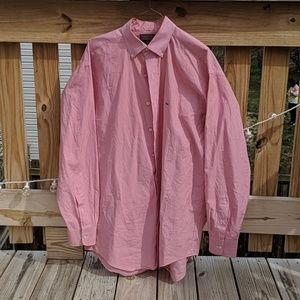 Red and white Button up shirt